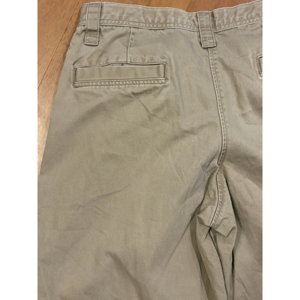 Uniqlo U Pants Mens 32 Khaki Chino Barrel Wide Leg Relaxed Loose Casual Utility